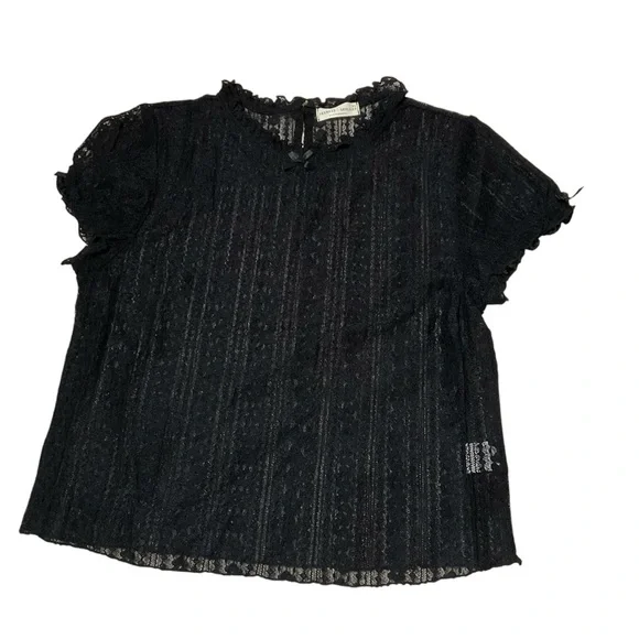 Frankee& Skylarr Women’s Elegant Black Lace Top size X-Large